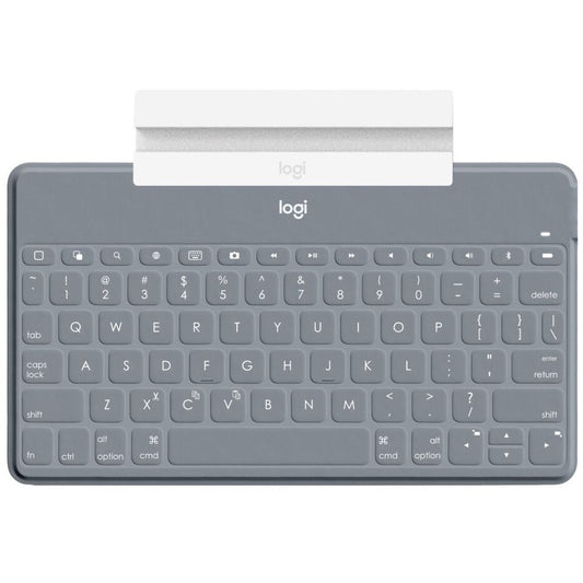 Keys-To-Go Super-Slim and Super-Light Bluetooth Keyboard for iPhone, iPad, and Apple TV - Stone
