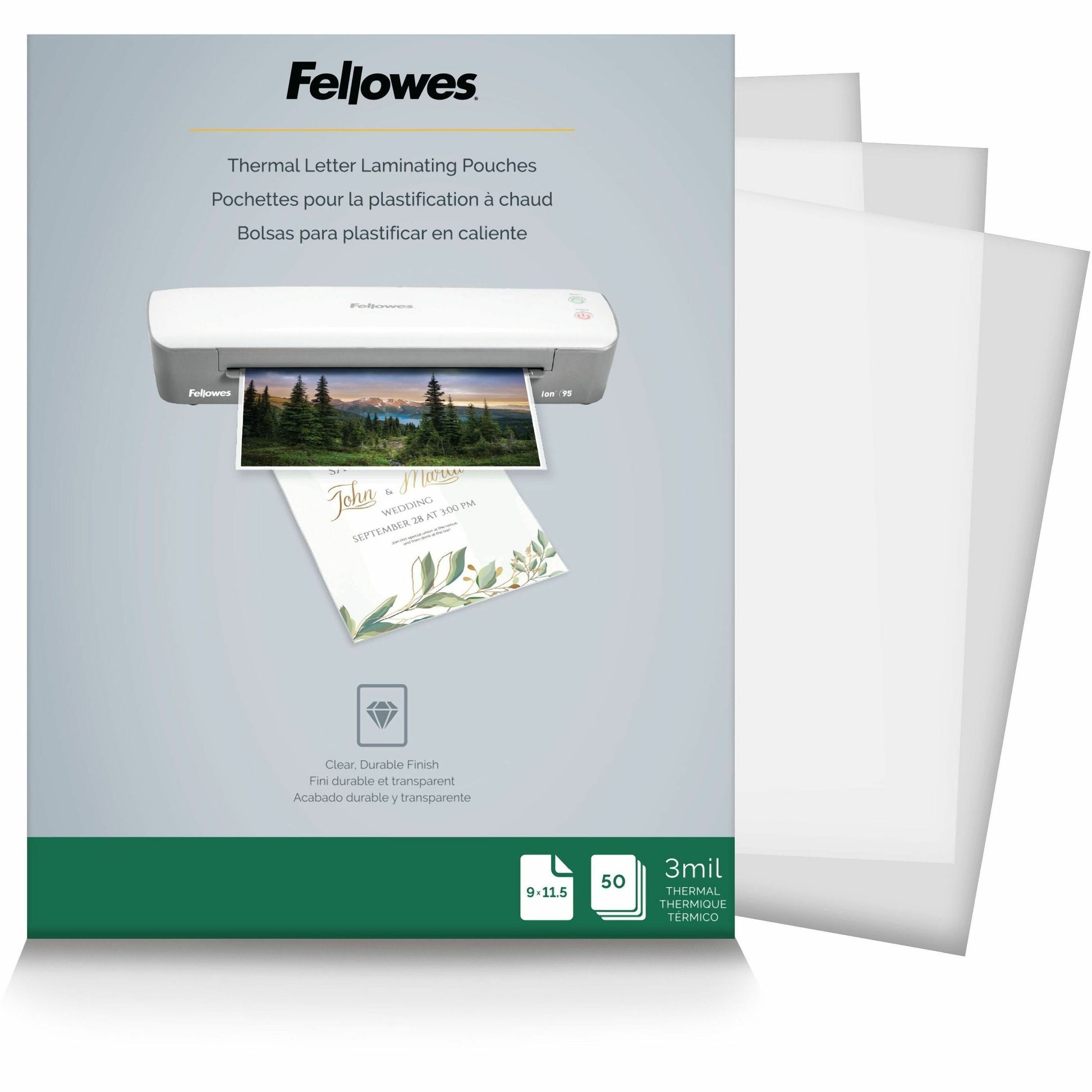 Fellowes Letter-Size Thermal Laminating Pouches