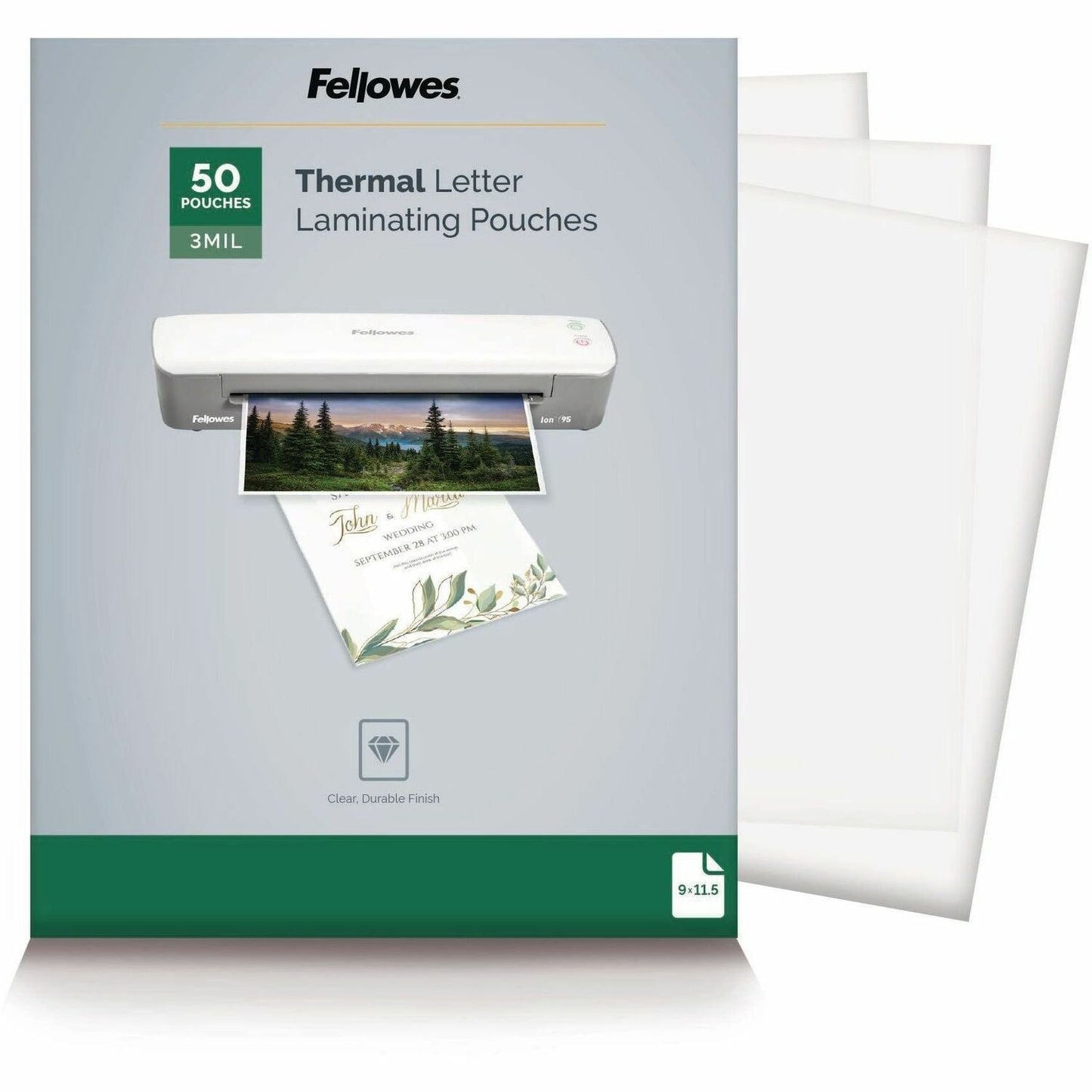 Fellowes Letter-Size Thermal Laminating Pouches