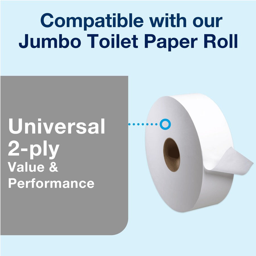 TORK Twin Jumbo Bath Tissue Roll Dispenser, 9 inch Single - 56TR