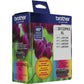 Brother LC30133PKS Original High Yield Inkjet Ink Cartridge - Tri-pack - Cyan, Magenta, Yellow - 2 / Pack - LC30133PKS