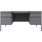 Lorell Fortress Series Double-Pedestal Teachers Desk - 66942