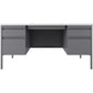 Lorell Fortress Series Double-Pedestal Teachers Desk - 66942