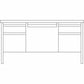 Lorell Fortress Series Double-Pedestal Teachers Desk - 66942