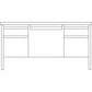 Lorell Fortress Series Double-Pedestal Teachers Desk - 66942