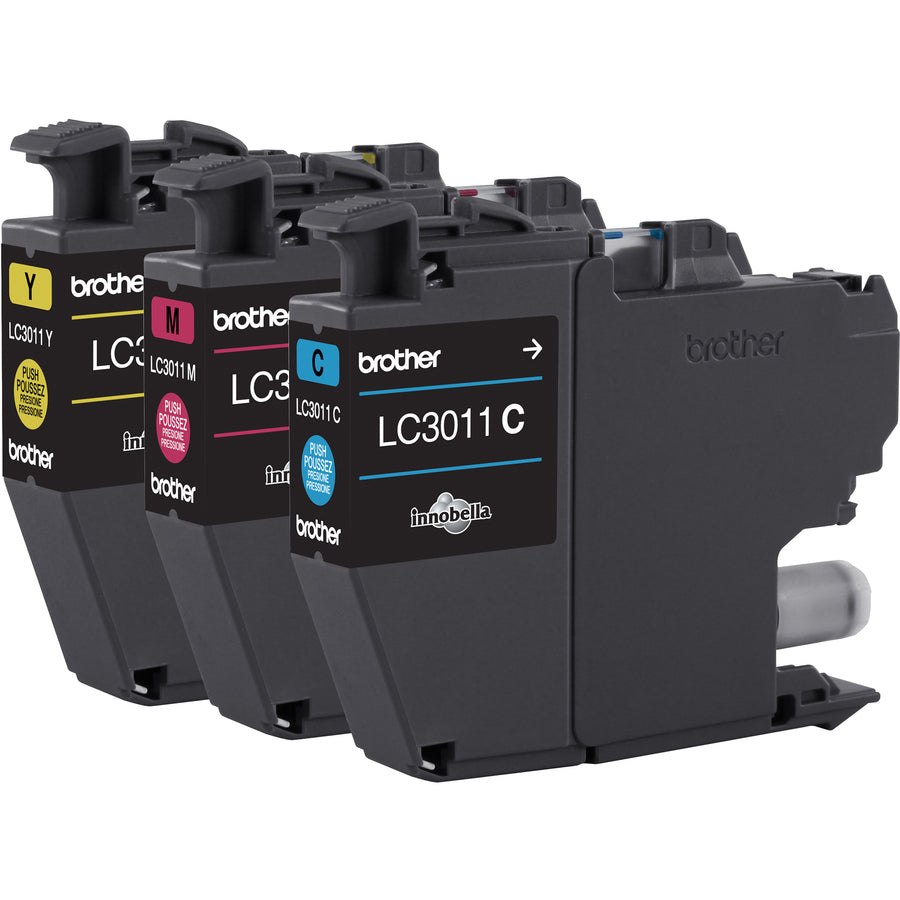 Brother LC30113PKS Original Standard Yield Inkjet Ink Cartridge - Tri-pack - Cyan, Magenta, Yellow - 2 / Pack - LC30113PKS
