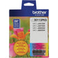 Brother LC30113PKS Original Standard Yield Inkjet Ink Cartridge - Tri-pack - Cyan, Magenta, Yellow - 2 / Pack - LC30113PKS