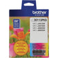 Brother LC30113PKS Original Standard Yield Inkjet Ink Cartridge - Tri-pack - Cyan, Magenta, Yellow - 2 / Pack - LC30113PKS