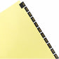 Business Source Monthly Black Leather Tab Index Dividers - 01183
