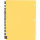 Business Source Monthly Black Leather Tab Index Dividers - 01183