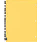 Business Source Monthly Black Leather Tab Index Dividers - 01183