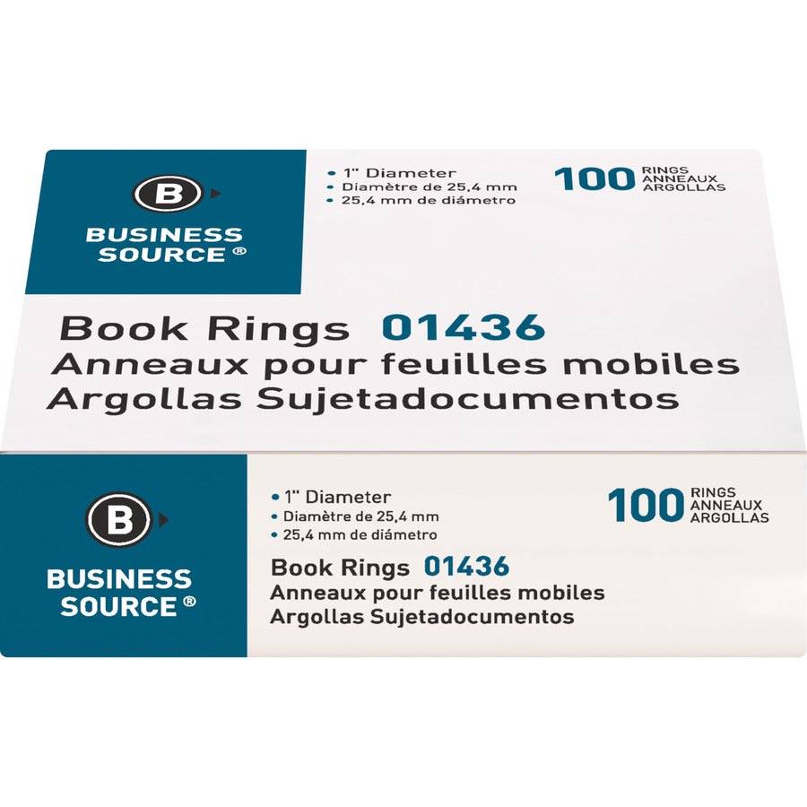 Business Source Standard Book Rings - 01436