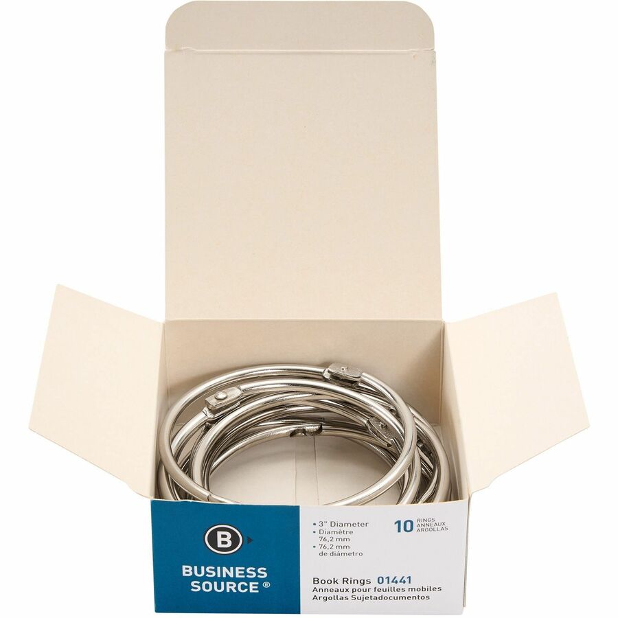 Business Source Standard Book Rings - 01441