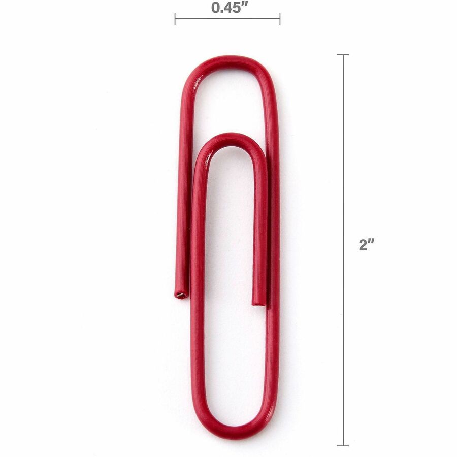 Business Source Vinyl-coated Gem Clips - 01604