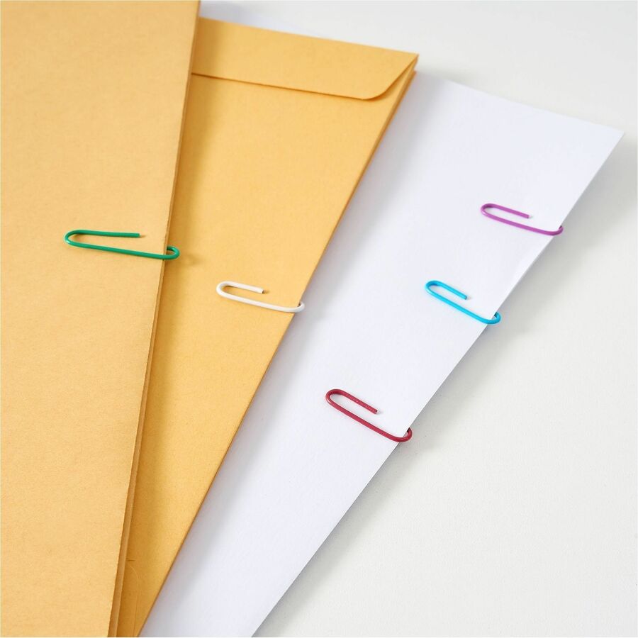 Business Source Vinyl-coated Gem Clips - 01604