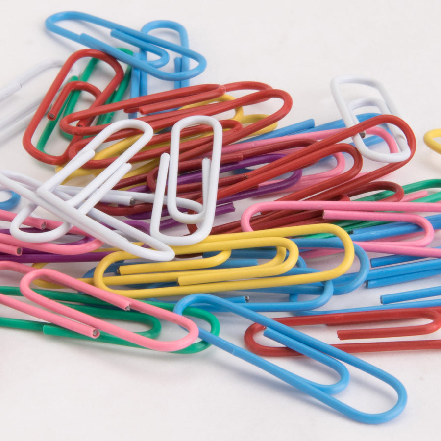 Business Source Vinyl-coated Gem Clips - 01605
