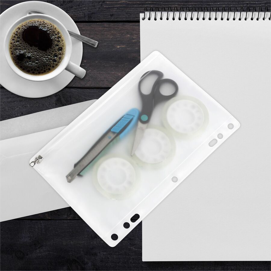 Business Source Punched Economy Binder Pocket - 01606