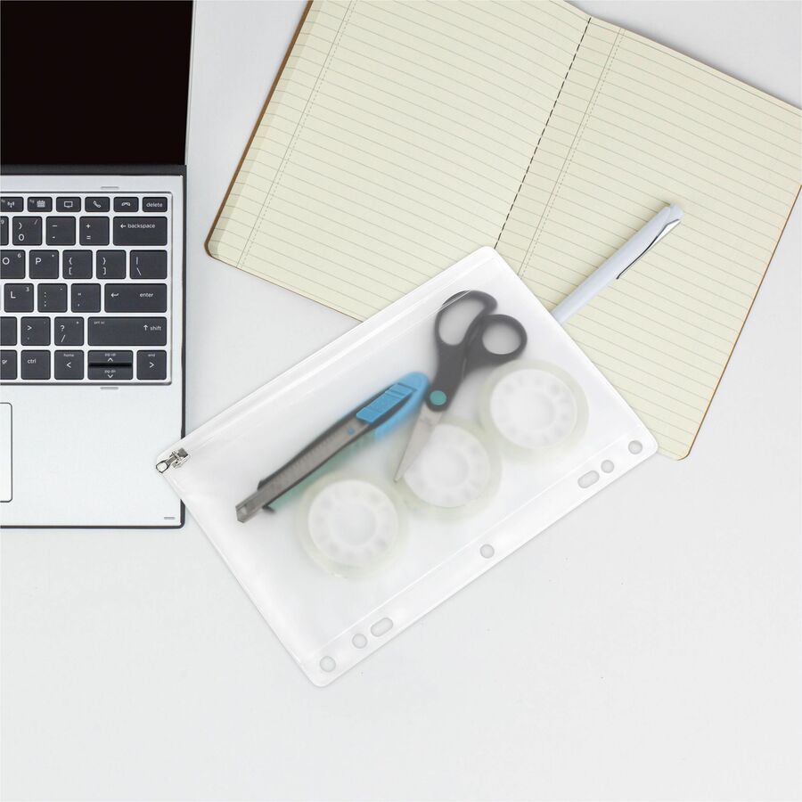 Business Source Punched Economy Binder Pocket - 01606