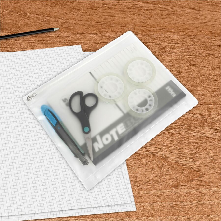 Business Source Punched Economy Binder Pocket - 01607