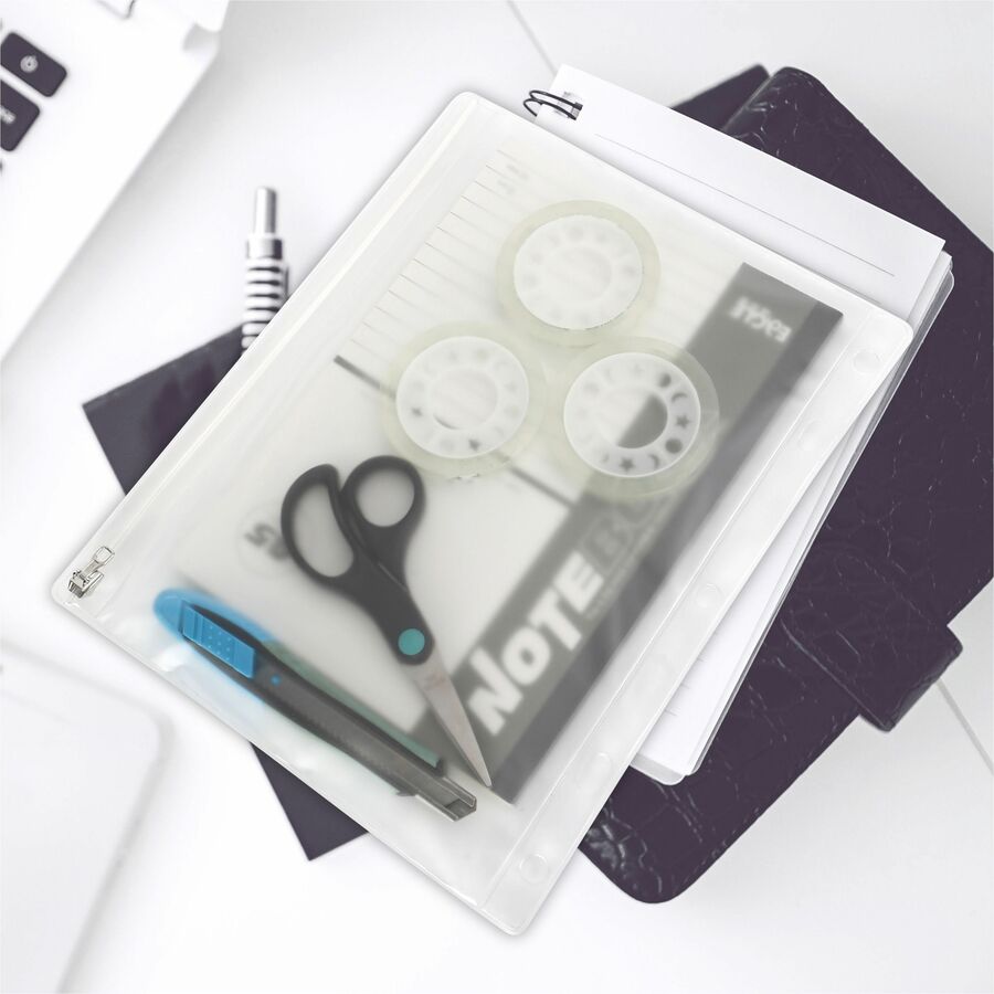 Business Source Punched Economy Binder Pocket - 01607