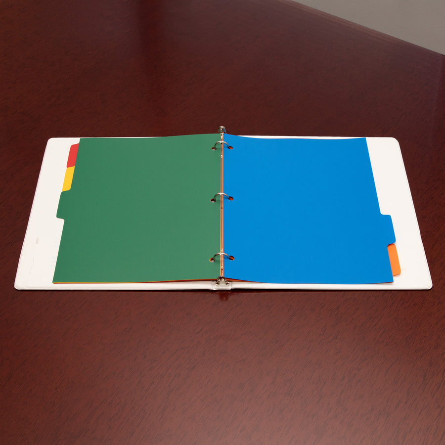 Business Source Plain Tab Color Polyethylene Index Dividers - 01809