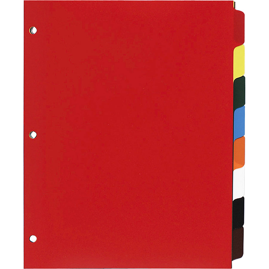 Business Source Plain Tab Color Polyethylene Index Dividers - 01810