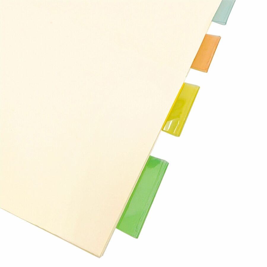 Business Source Color Tab Pocket Binder Dividers - 02073