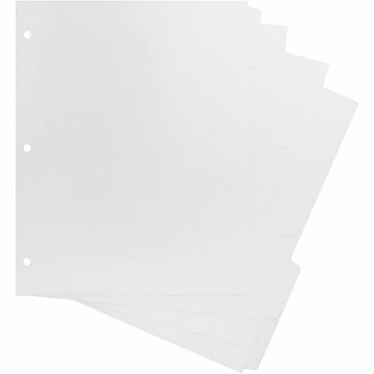 Business Source White Tab Double-reverse Print-on Index