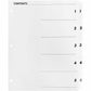 Business Source Table of Content Quick Index Dividers - 05852