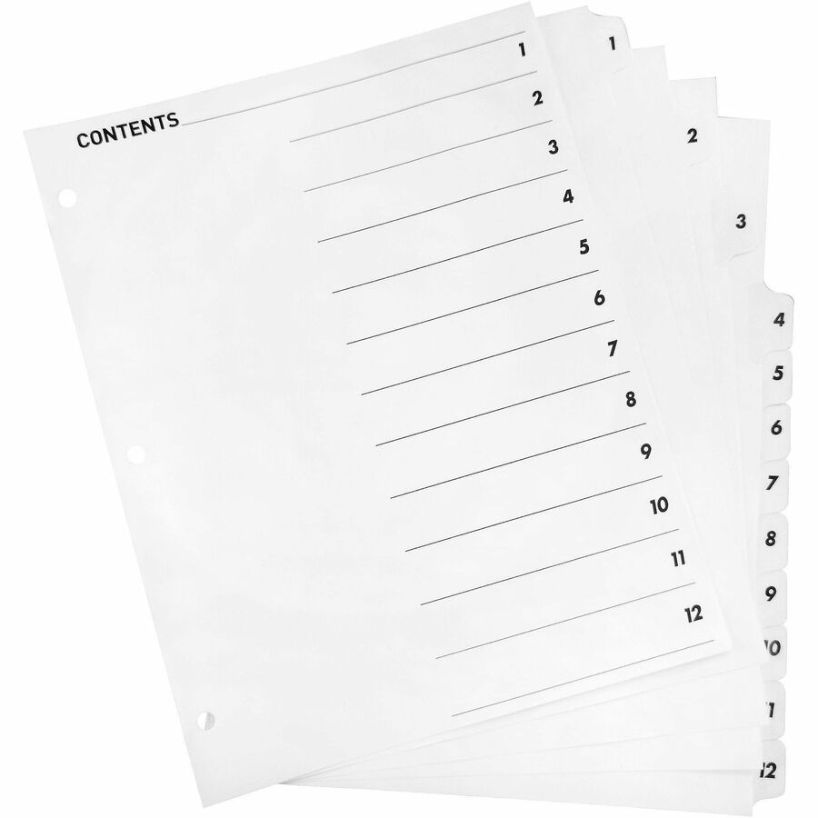 Business Source Table of Content Quick Index Dividers - 05855