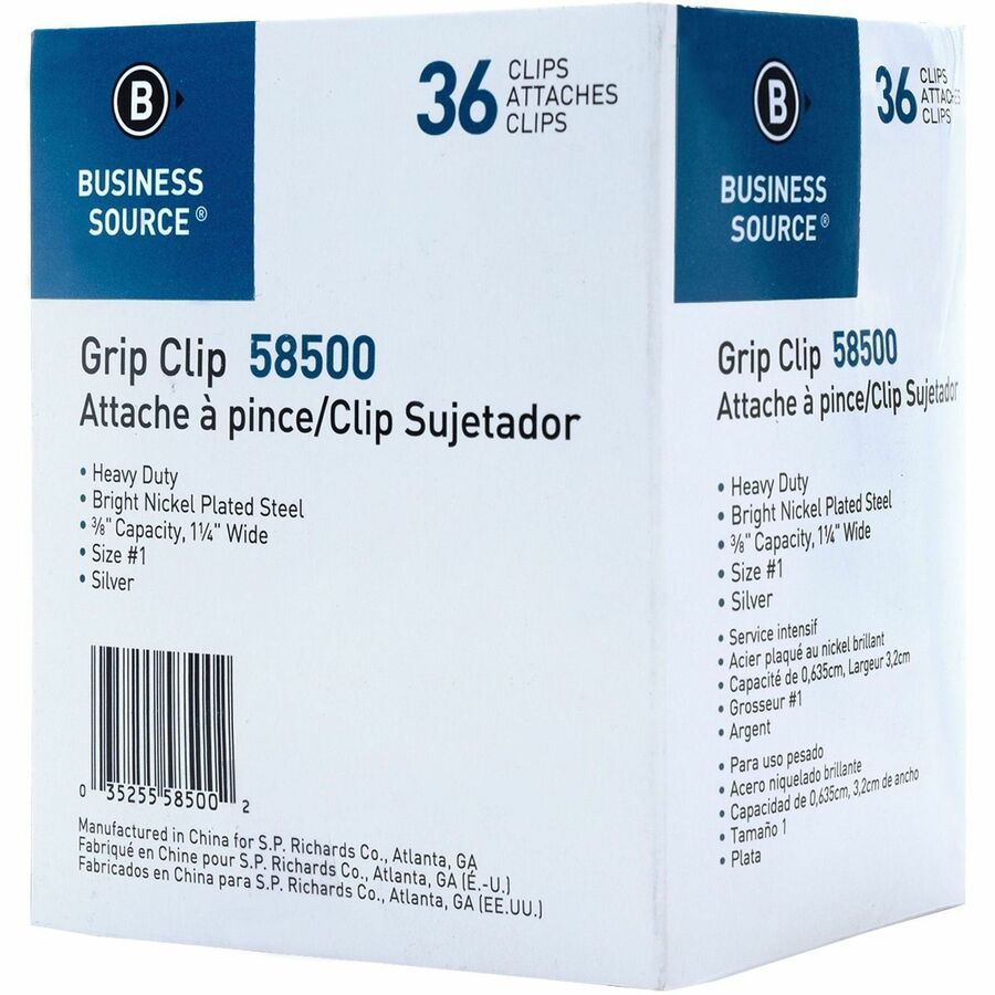 Business Source Bulldog Grip Clips - 58500