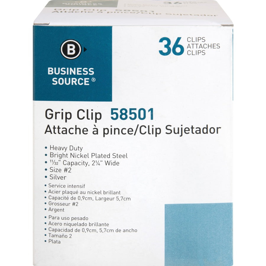 Business Source Bulldog Grip Clips - 58501