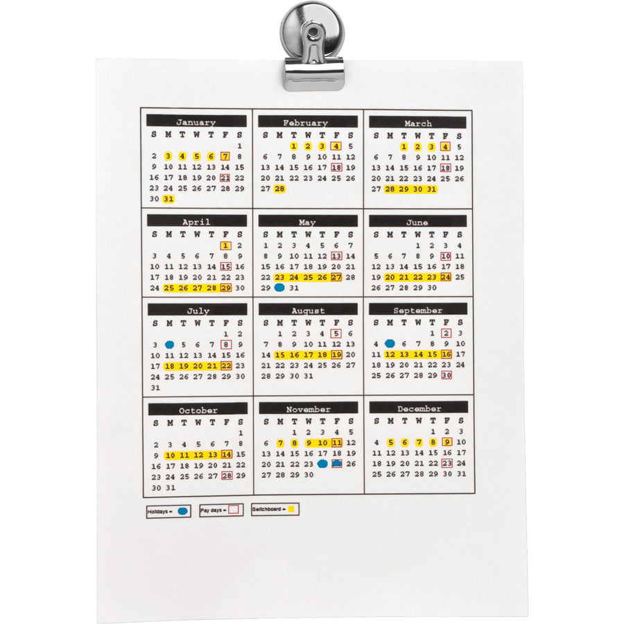 Business Source Magnetic Grip Clips Pack - 58506