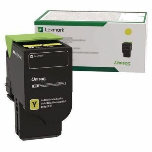 Lexmark Unison Original Extra High Yield Laser Toner Cartridge - Yellow - 1 Each