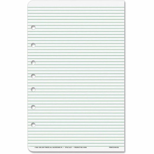 Day-Timer Refill Writing Sheet
