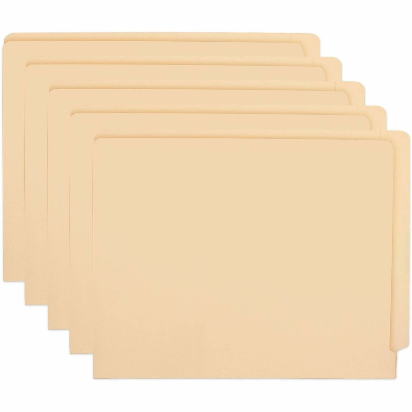 Business Source Straight Tab Cut Letter Recycled Fastener Folder