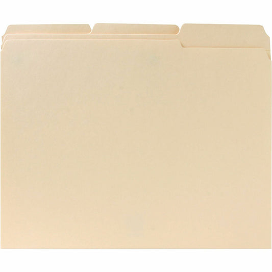Business Source 1/3 Tab Cut Letter Recycled Classification Folder