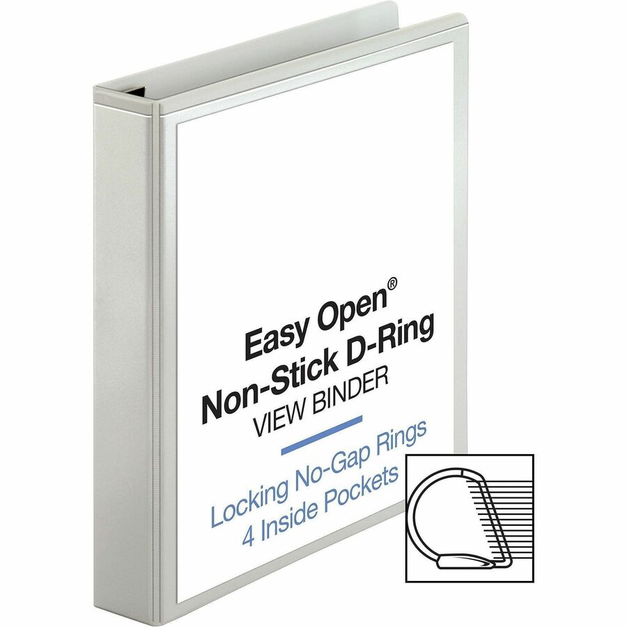 Business Source Locking D-Ring View Binder - 26957