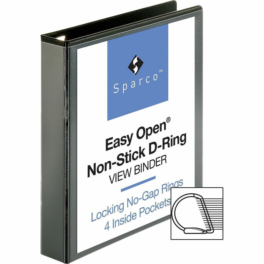 Business Source Locking D-Ring View Binder - 26958