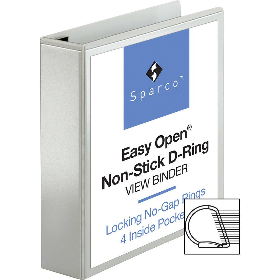 Business Source Locking D-Ring View Binder - 26959