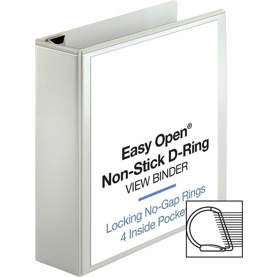 Business Source Locking D-Ring View Binder - 26961