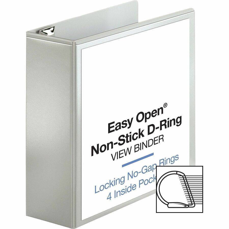 Business Source Locking D-Ring View Binder - 26963