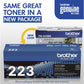Brother TN-223BK Original Standard Yield Laser Toner Cartridge - Black - 1 Each - TN223BK