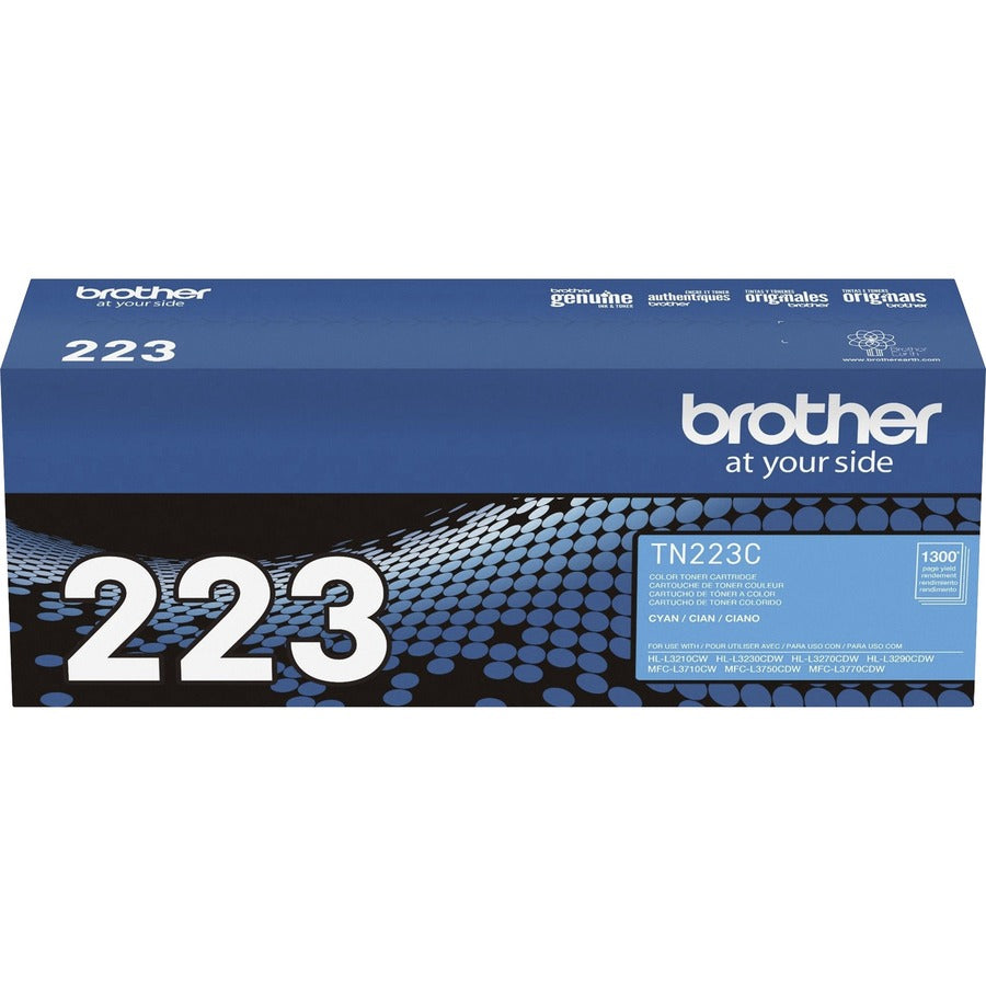 Brother TN-223C Original Standard Yield Laser Toner Cartridge - Cyan - 1 Each - TN223C