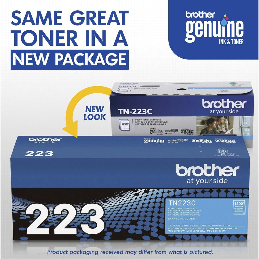 Brother TN-223C Original Standard Yield Laser Toner Cartridge - Cyan - 1 Each - TN223C