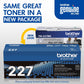 Brother TN-227BK Original High Yield Laser Toner Cartridge - Black - 1 Each - TN227BK