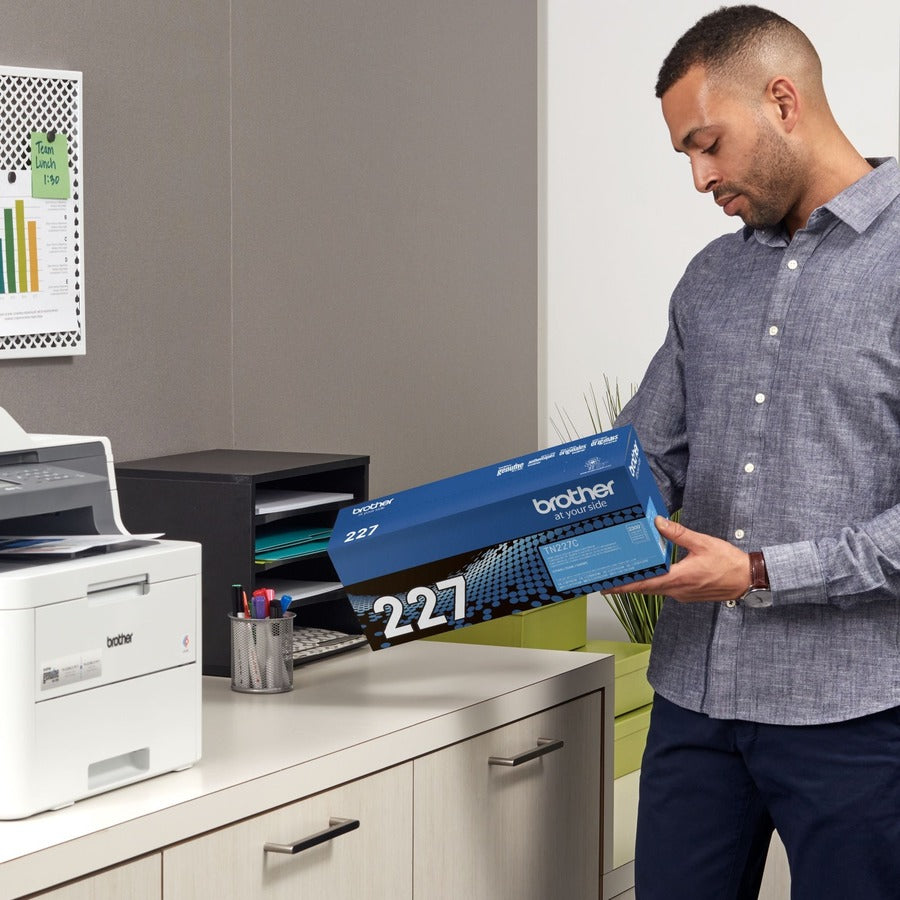 Brother TN-227C Original High Yield Laser Toner Cartridge - Cyan - 1 Each - TN227C
