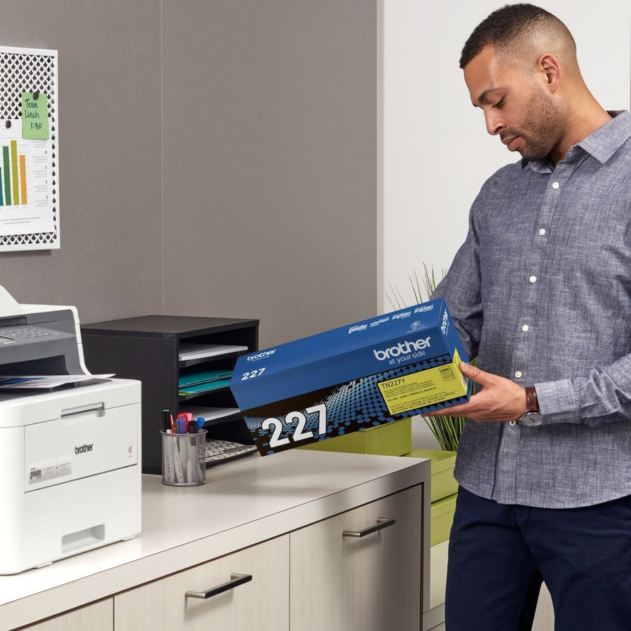 Brother TN-227Y Original High Yield Laser Toner Cartridge - Yellow - 1 Each - TN227Y