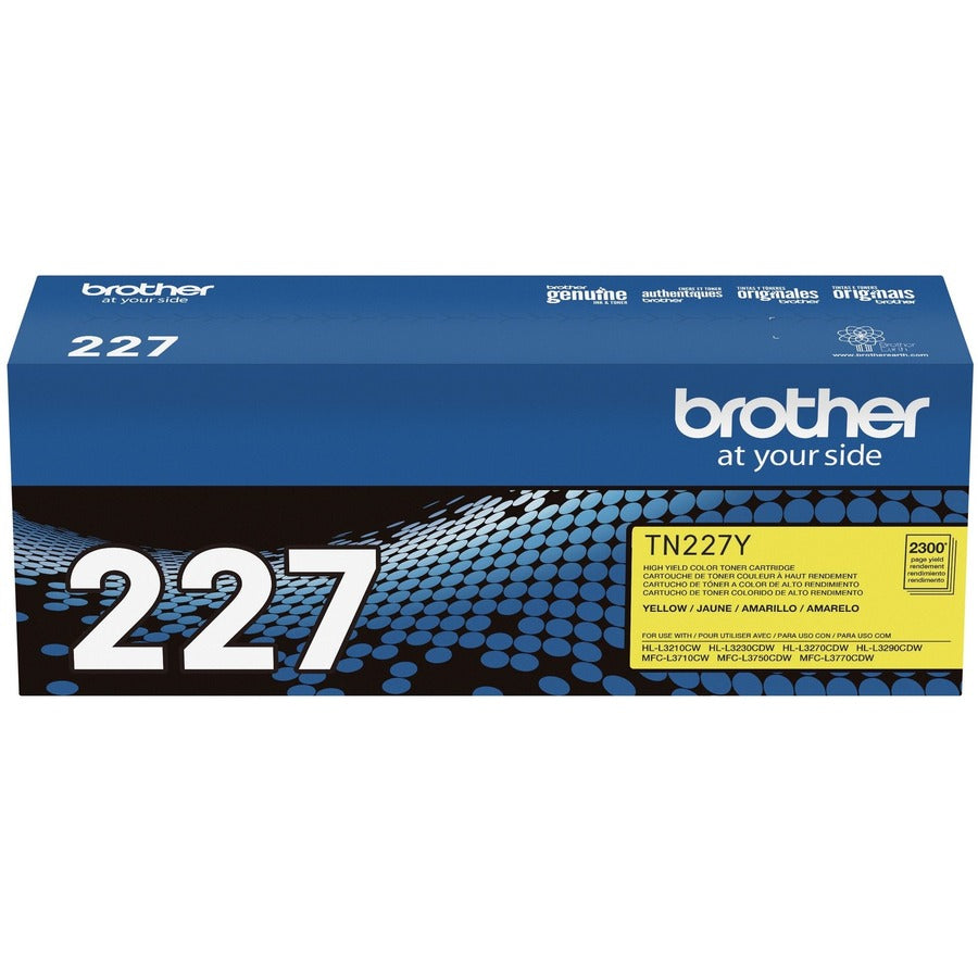 Brother TN-227Y Original High Yield Laser Toner Cartridge - Yellow - 1 Each - TN227Y