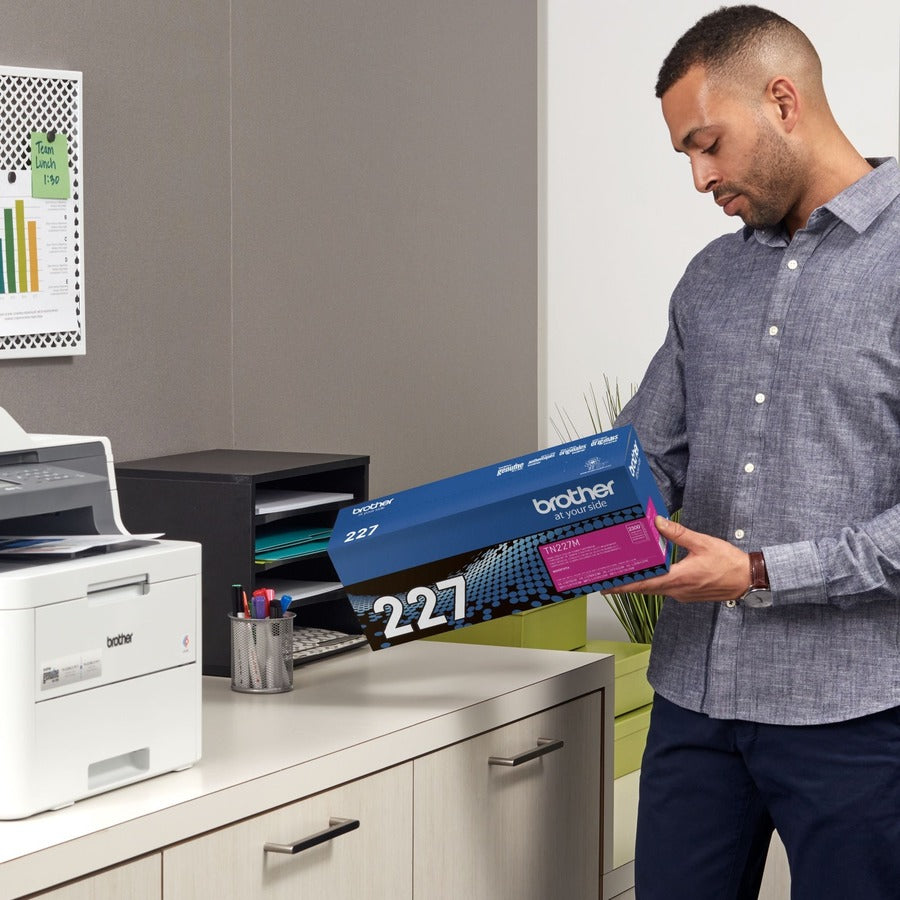 Brother TN-227M Original High Yield Laser Toner Cartridge - Magenta - 1 Each - TN227M
